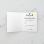  1050s Holiday Tea Party uitnodiging. Bedankkaart (Binnen)