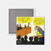 1053 Hij is een goede jongen Cartoon Magneet (Voorkant / Achterkant)