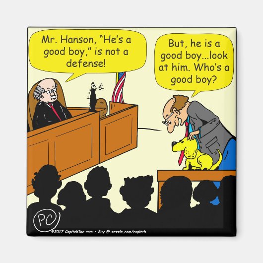 1053 Hij is een goede jongen Cartoon Magneet (Voorkant)