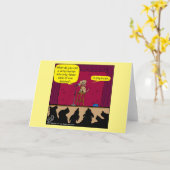 1054 Dog stand-up Cartoon Kaart (Gele Bloem)