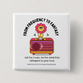 105,5-pins hit vierkante button 5,1 cm (Voorkant)