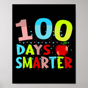 105 dagen slimmer leraar of leerling 100ste dag va poster