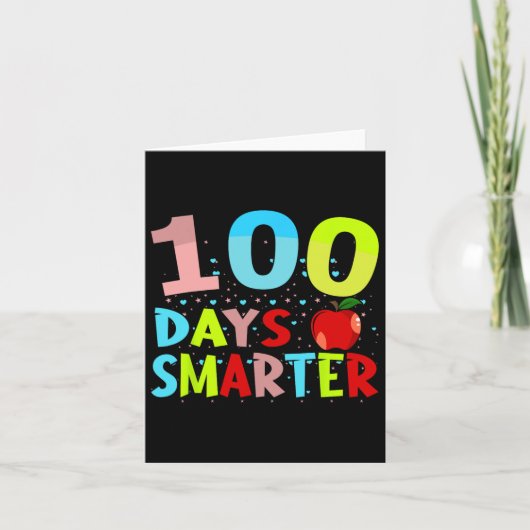 105 dagen Slimmere leraar of student 100ste dag va Kaart (Voorkant)