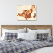 105 Difterie, groep NY, NJ, New England Canvas Afdruk (Insitu (Slaapkamer))