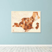 105 Difterie, groep NY, NJ, New England Canvas Afdruk (Insitu (Houten vloer))