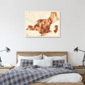 105 Difterie, groep NY, NJ, New England Canvas Afdruk (Insitu (Slaapkamer))