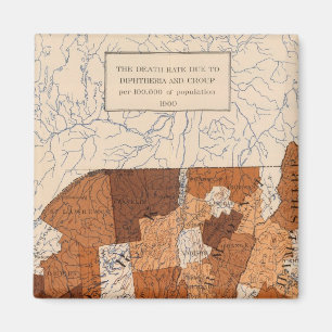 105 Difterie, groep NY, NJ, New England Magneet