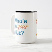 105 Gesprekken met tweetone Mok (Voorkant links)