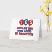 105-jarig design kaart (Gele Bloem)