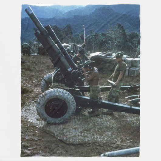 105 mm HOWITZER 2 Fleece Blanket (Voorkant)