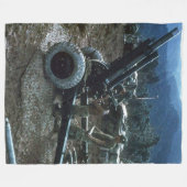 105 mm HOWITZER 2 Fleece Blanket (Voorkant (Horizontaal))