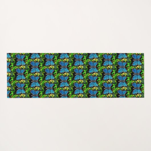 105 - Morpho Butterfly Yoga Mat (Achterkant (horizontaal))