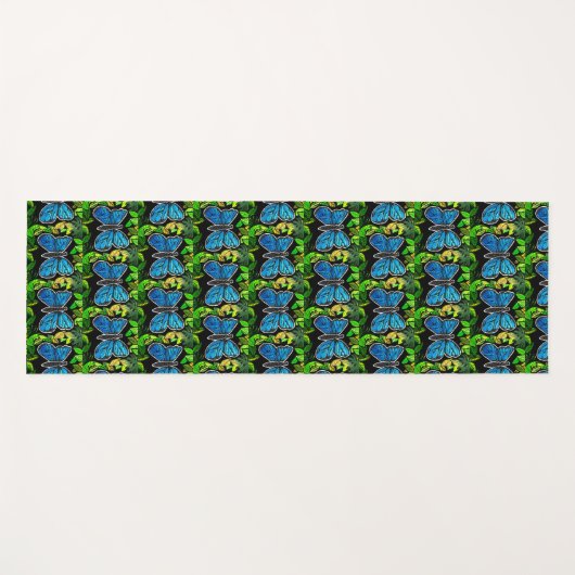 105 - Morpho Butterfly Yoga Mat (Voorkant (horizontaal))