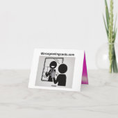 105C - maakt mijn wereld draaiend Bedankkaart (Achterkant)