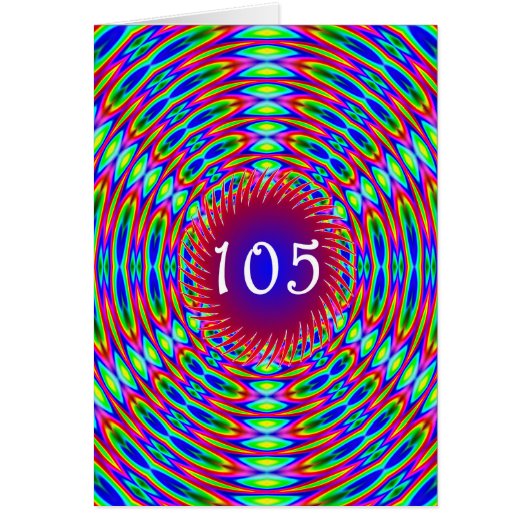 105e Abstracte Trippy-cirkels van de geboorte (Voorkant)