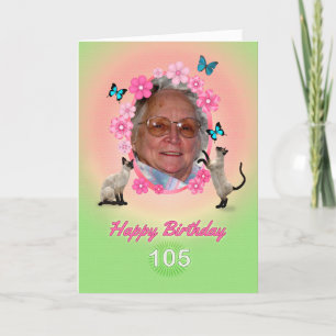 105e fotokaart met katten en vlinders, kaart
