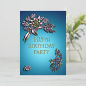 105e uitnodiging van de partij van Birthday (Staand voorkant)