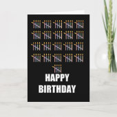 105e verjaardag met kaarsen kaart (Voorkant)