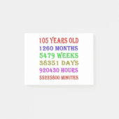 105e verjaardag Mijlpalen Post-it® Notes (Voorkant)