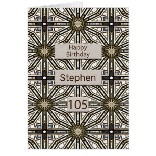 105th Birthday Abstract Mandala Design
