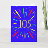 105th Birthday Explosion Kaart (Voorkant)