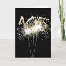 105th Birthday Sparklers op Zwart Kaart