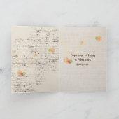 105th Birthday Sunflower Bouquet on Brick Kaart (Binnen)