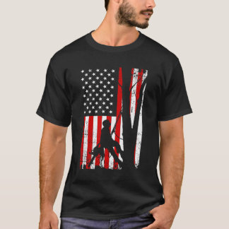 106476 Grappig Amerikaanse vlag boomkweker cadeau T-shirt