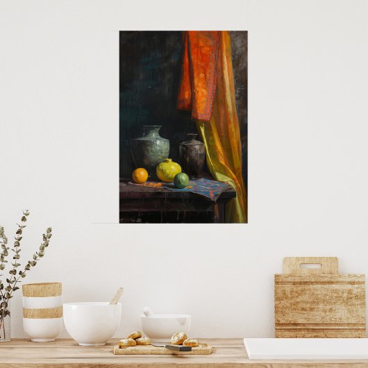 1064 Drie vazen Poster (Keuken)