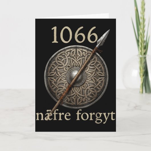 1066 Naefre Forgyt Nooit Vergeten Viking Engeland  Kaart (Voorkant)