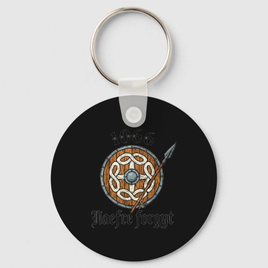1066 Naefre Forgyt Nooit Vergeten Viking Engeland  Sleutelhanger (Voorkant)