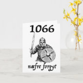 1066 Never Forget Naefre Forgyt Funny English Hist Kaart (Gele Bloem)