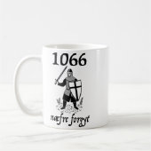 1066 Never Forget Naefre Forgyt Funny English Hist Koffiemok (Links)
