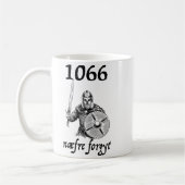 1066 Never Forget Naefre Forgyt Funny English Hist Koffiemok (Links)
