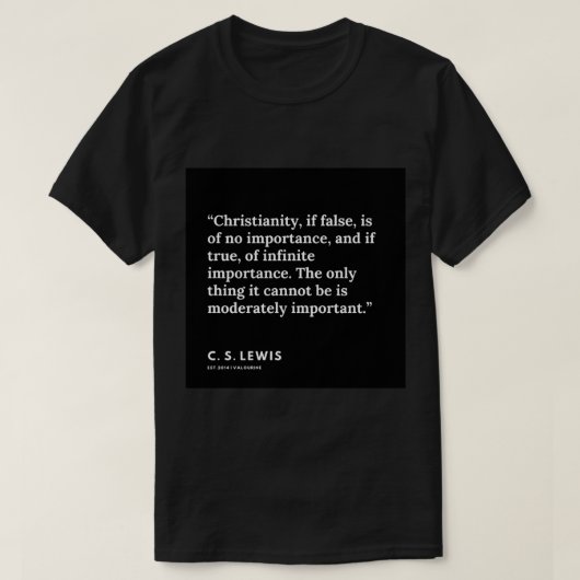 106 191121 C. S. Lewis citeert ticker T-shirt (Design voorkant)