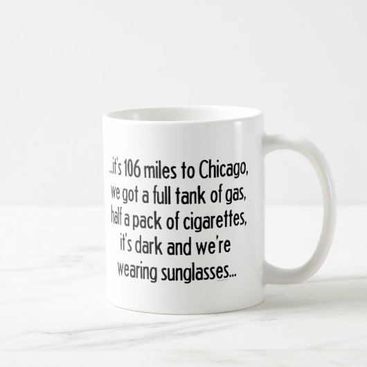 106 mijl naar Chicago Koffiemok (Rechts)