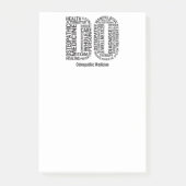 106 Osteopathische geneeskunde DO Osteopathie pers Post-it® Notes (Voorkant)
