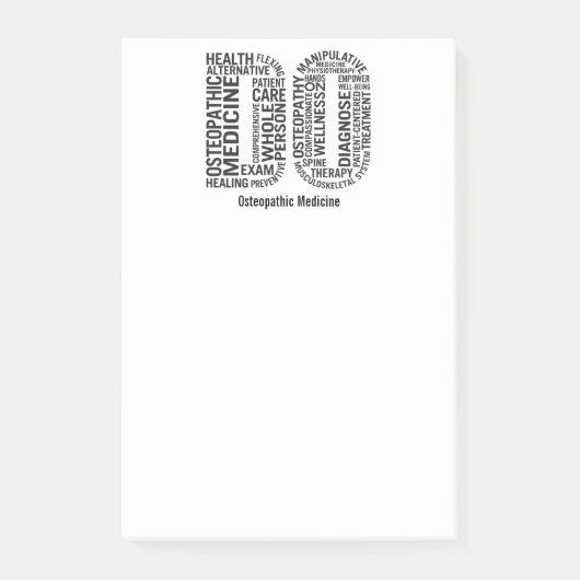 106 Osteopathische geneeskunde DO Osteopathie pers Post-it® Notes (Voorkant)