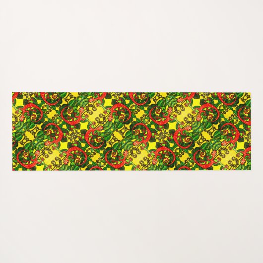 106 - Red Gecko Yoga Mat (Achterkant (horizontaal))