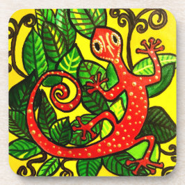 106 - Rode Gecko Onderzetters