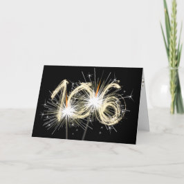 106e jaarsparklers op zwart kaart
