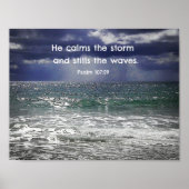 107:29 Hij kalmeert het storm en zet de.. Poster (Voorkant)