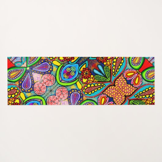 107 - Cellular Art Yoga Mat (Achterkant (horizontaal))