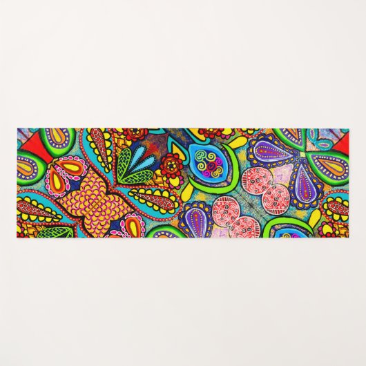 107 - Cellular Art Yoga Mat (Voorkant (horizontaal))