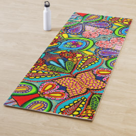 107 - Cellular Art Yoga Mat