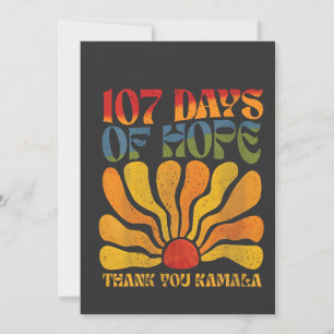 107 dagen van hoop Dank u Kamala Bedankkaart