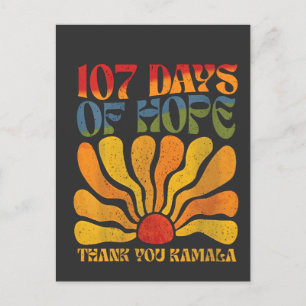 107 dagen van hoop Dank u Kamala Uitnodiging Briefkaart