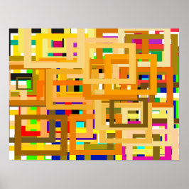 107 kleurranden voor u om te personaliseren poster