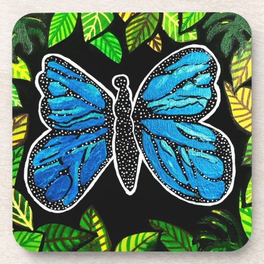 107 - Onderzetters van Morpho Butterfly (Voorkant)