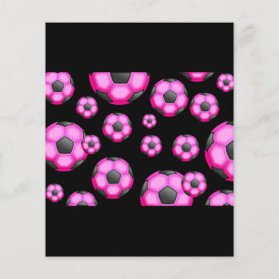 107 PINK VOETBAL SPORTS TEAM PATTERN WALLPAPER FLYER